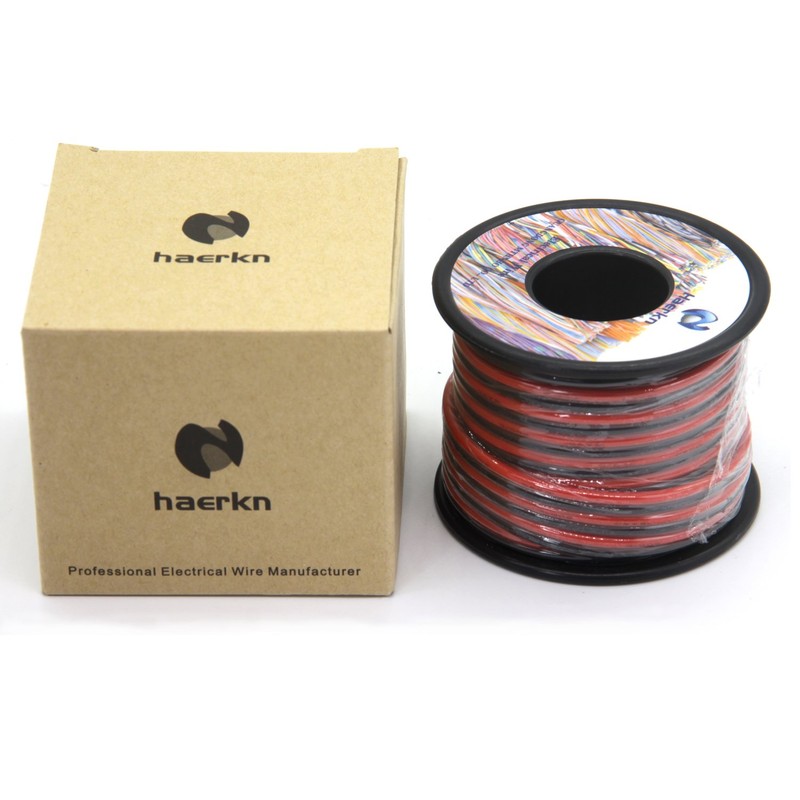 16 awg Silicone Electrical Wire Cable 66ft [Black 33ft Red