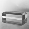 CiaoHER 2in Thickness Beveled Solid Acrylic Display Block Clear Polished