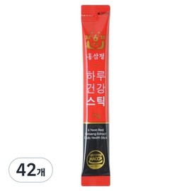 Red ginseng extract, 6-year-old daily health stick, 15g, 42 pieces / 홍삼정 6년근 하루건강스틱, 15g, 42개