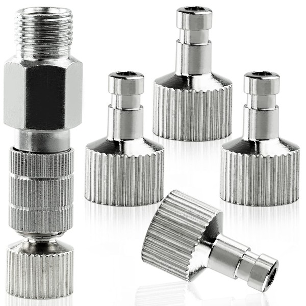 5 PCS Airbrush Quick Release Coupling Disconnect Adapter Kit, Airbrush