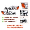PIAOYUE- For 1997 1998 1999 Toyota Camry Halogen Front Headlights