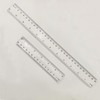 2 Pack Plastic Ruler Straight Ruler Clear See Through Measuring