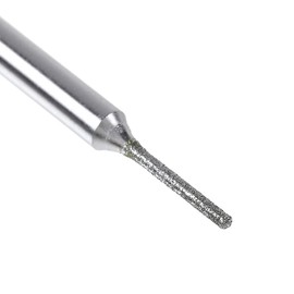 Besdia Diamond Internal Cylindrical #120, Shaft Diameter 0.12 inch (3.0 mm), 1 Piece Tip Tool, Whetstone with Shaft (0.04 x 0.4 inches (1 x 9 mm)