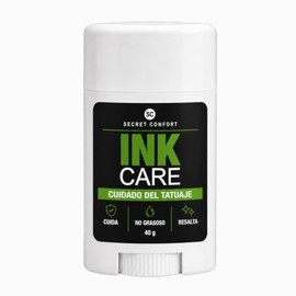 Ink Care Crema para Tatuajes en Barra 40g - Hidratante Natural Tattoo para Tatuajes Recien Hechos y Mantenimiento de Uso Diario - Cuidado del Tatuaje 