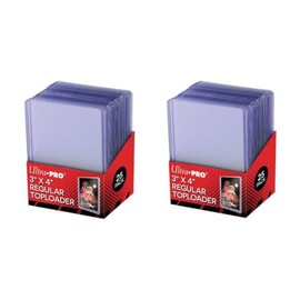 Ultra Pro Protector de tarjetas supertransparente de 3 x 4 pulgadas, 25 unidades por paquete, 2 paquetes