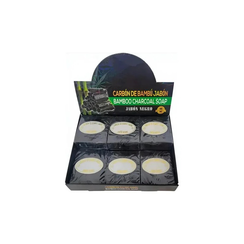 24 Jabones Aclarantes Con Carbón Activo Bambú Orgánico