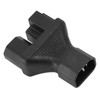 IEC320 C14 to C13 and 5‑15R Power Adapter Male to