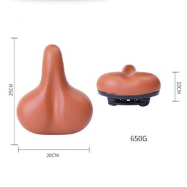 TAHUAON Comfortable Extra Wide Bicycle Saddle with Suspension Great Replacement Soft Bicycle Saddle for Men and Women Brown