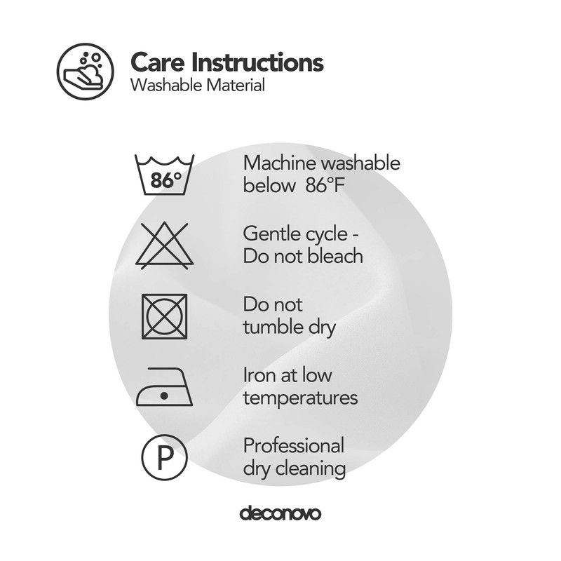 Deconovo Solid 52-inch x 63 inch Thermal Blackout Grommet Curtain