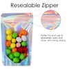 RIGHTPAK One Side Clear Holographic Stand Up Pouches with Resealable