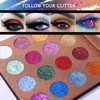 UCANBE Pro Glitter Eyeshadow Palette - Professional 16 Colors -
