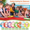 Yuntau 8 Pcs Kids Floor Cushions for Classroom Flexible Round