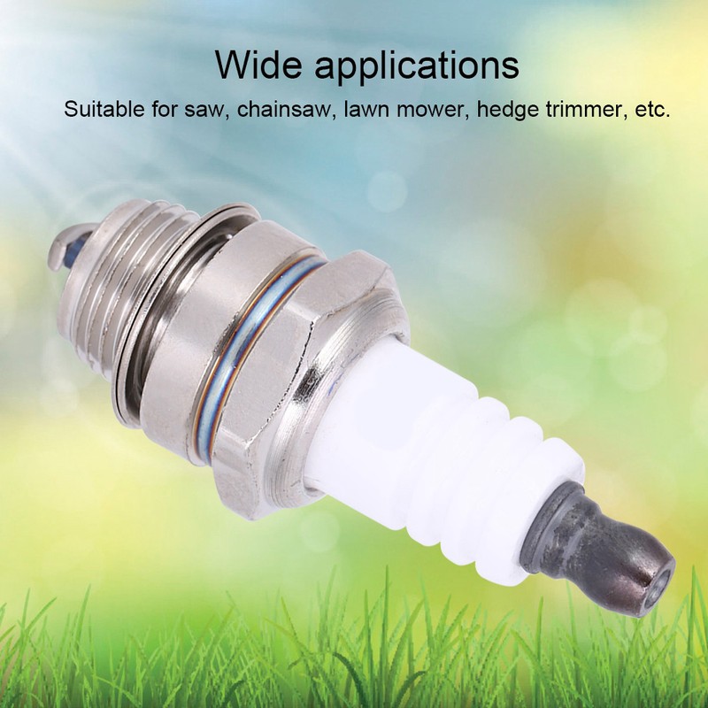 10PCs Sparking Plug Chainsaw Accessories Lawn Mower Parts Brass Ceramic