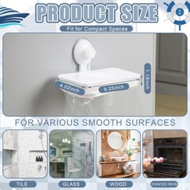 LOYIM Garbage Bag Holder for Boat Suction Cups Hanging Trash Bag Holder Portable Reusable Trash Can Boat Pontoon Accessories for Fishing Sandbar Kayak