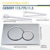 Stylish Dual Button Flush Plate for Geberit 115.770.21.5 Actuator Plate