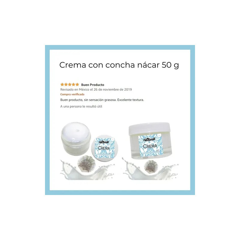 Crema Concha Nacar Aclarante Quita Manchas De Acne