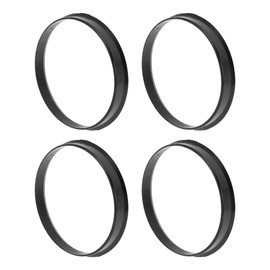 INFINAUTO 74.1mm to 71.1mm Car Wheel Hub Centric Rings Black Polycarbonate Wheels Center Shaft Shock Absorbing Hubrings 4 Pcs