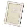 Sixtrees Abbey White 2-103-68 Polished Silver photo frame with lacquered