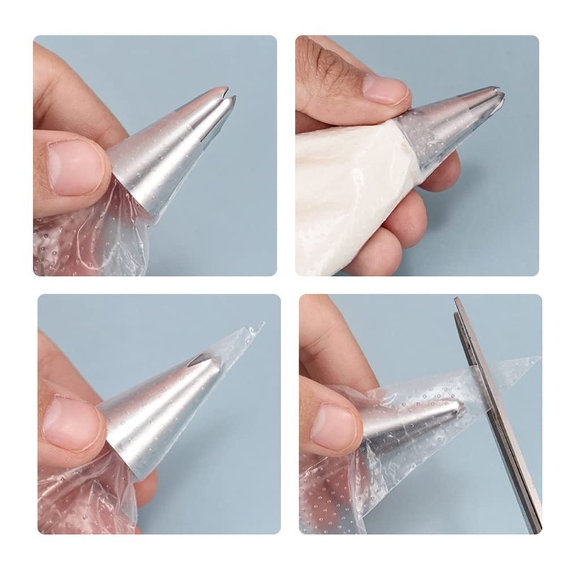 MXDHOKY Pack of 100 Disposable Piping Bags, Piping Bags for