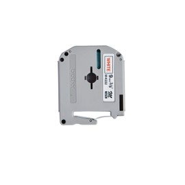 Brother MK-222BZ Labelling Tape Cassette, Red on White, 9 mm (W) x 8 m (L), Brother Genuine Supplies