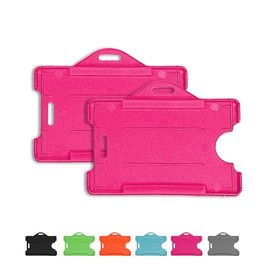 2 Pack - MOLIN Pink Open FACE Card Holder ID Card Holder Badge Holder