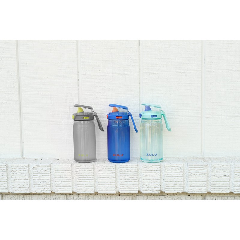 ZULU Kids Flex 16oz Tritan Plastic Water Bottle with Silicone