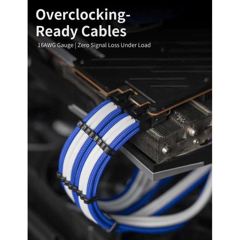upHere Sleeve Extension Power Supply Cable Kit, Power Supply with