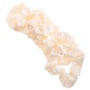 WOONEKY 6pcs Cream White Elastic Hair Ties for Women Non