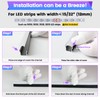 Muzata 10Pack 3.3FT/1M Excellent Spotless LED Channel System with Milky