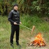 40" Fire Tongs Fire Pit Tongs Set, Stainless Steel Fireplace