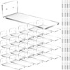 Treela 20 Pack Floating Shoe Shelves for Wall Acrylic Floating