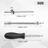 sourcing map 1/4" Drive Spinner Handle Chrome Vanadium Steel Drive