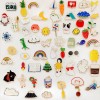 Savefree Paquete 20 Pines Pack Broches Metalicos Pines Kawaii Al