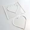 Heart Template, Clear Acrylic Template, Woodworking Router Template