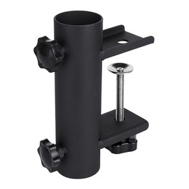 VANROUG Heavy Duty Parasol Holder Patio Umbrella Stand Mount Umbrella Stand Bench Buddy Umbrella Holder Fixed Clip Umbrella Clamp for Deck,Chair,Desk,Dock,Beach Courtyard Balcony,Boats,Tailgates
