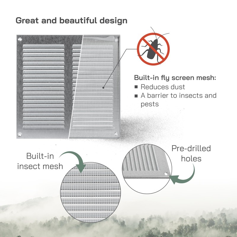 Vent Systems 200 x 200 mm / 8" x 8"
