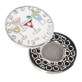 KOMBIUDA Magnetic Hat Clip Golf Ball Markers Decorative Hat Marker Golfing Accessory Portable