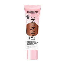 L'Oreal Paris, Skin Paradise - Hidratante tintado con infusión de agua con protector solar SPF19 de amplio espectro, ligero, cobertura natural de hast