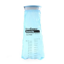 MediChoice Emesis Bags, Blue, Non Sterile, 6.5 Inches x 15 Inches, 1.35 Milliliters (Case of 144)