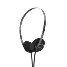 Koss KPH40 - Auriculares intrauditivos utilitarios, sistema de cable intercambiable desmontable, estilo retro, diseño ultraligero (negro sigiloso)