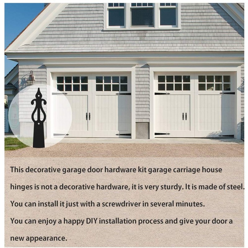CCJH Metal Garage Door Hardware Decorative Carriage House Accents Dummy