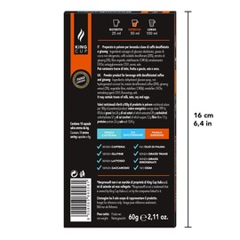 King Cup - 5 packs of 10 sugar-free ginseng deca capsules, 50 capsules, 100% compatible with the Nespresso system of ginseng drink, gluten-free and lactose free