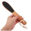 Baluue 2pcs Wooden Handle Foot File Exfoliating Dead Skin Remover