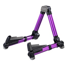 ENO MUSIC Guitar Stand Alumium Alloy A-Frame Universal Folding Acoustic Guitar Stand, Suitable for Electric Guitars, Bass Guitars (Guitar-Purple)