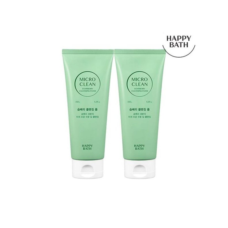 Happy Bath 해피바스 마이크로 클렌징폼 150g 2입(옵션) 모음 [02 딥