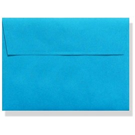 50 Bright Lagoon Blue A2 Envelopes 4-3/8 X 5-3/4 Square Flap for Thank You Cards, Enclosures Gift Tags Shower Wedding Invitation Announcement Response Mini Cards, From Envelopegallery