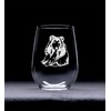 Shetland Sheepdog themed, dog stemless wine glass, 17 oz.