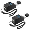 AXFEE 2pcs Mini USB Hub, USB 3.0 Hub ortable Adapter