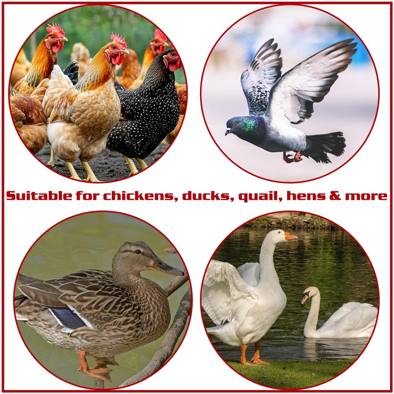 Chicken Waterer Nipples, 8 Pack Horizontal Side Mount Automatic Nipple