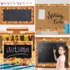 Whaline 69FT Fall Bulletin Board Borders Thanksgiving Autumn Fence Flower